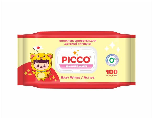 Chaqaloqlar uchun nam salfetka - Picco nam salfetka mahsuloti