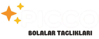 Picco - Chaqaloqlar uchun taglik brendi oq logotipi